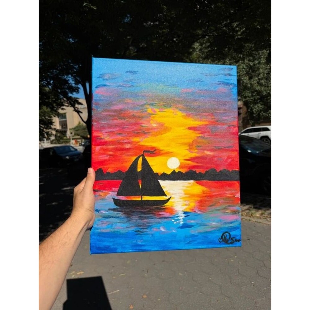Seascape canvas painting